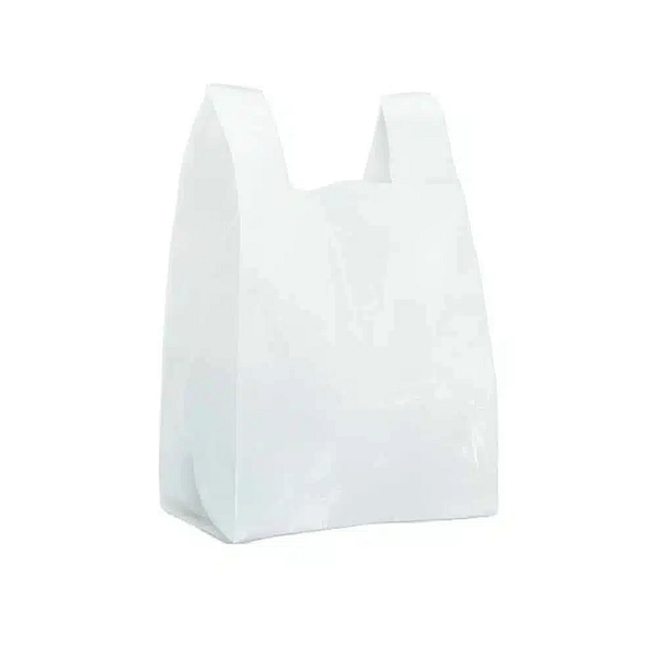 Mini shopper bianche in Materbi 24+6+6x45 cm – 4 Kg