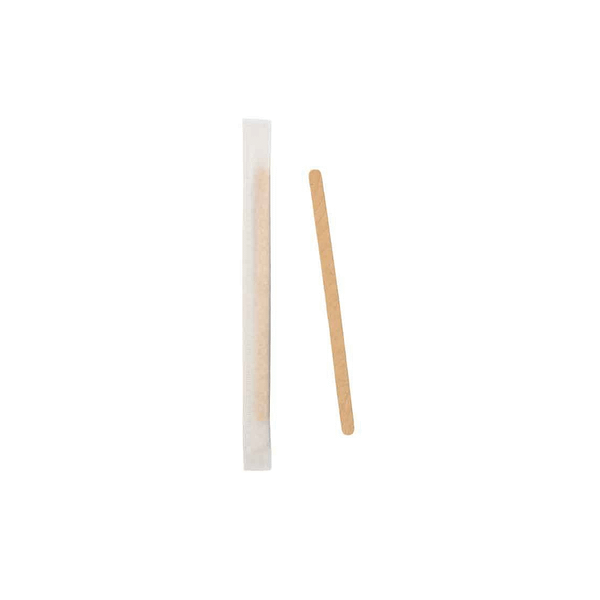 Palette in legno Bio 11 cm, 1000 pz, per caffè, Plastic Free.