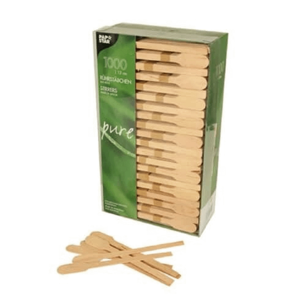 Palette legno forma remo monouso 13 cm (1000 unità).