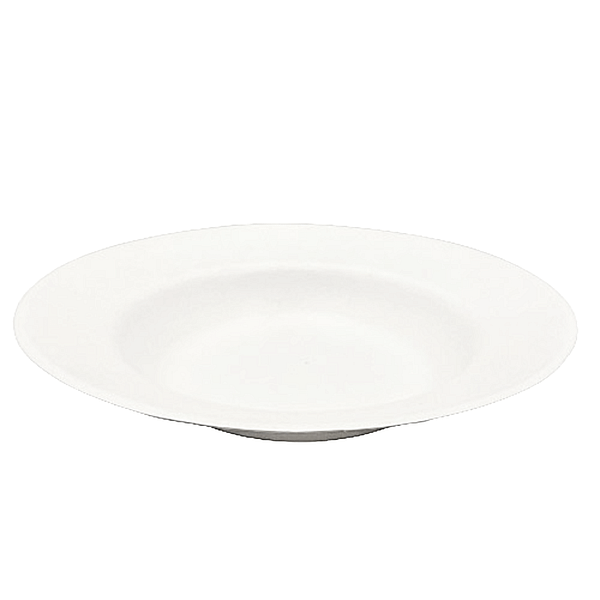 Piatti compostabili bordo cellulosa PLA 23cm