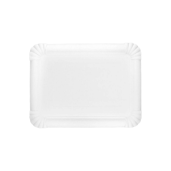 Piatti carta rettangolari 16x22 cm - Ideali per porzioni generose, confezione 10 kg.