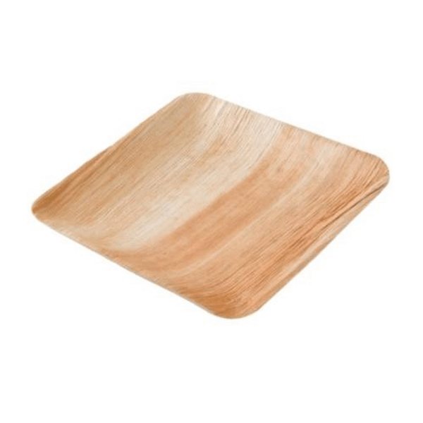Piatti piani quadrati foglia di palma 23x23
