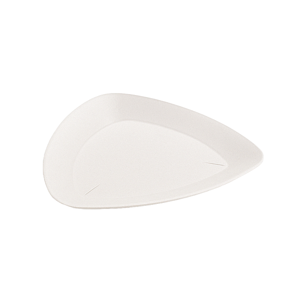 Piattini triangolari in cellulosa 12 cm, ecologici e compostabili - confezione da 100 pezzi.