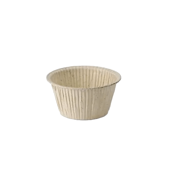 Pirottini carta erba avorio diametro 5 cm