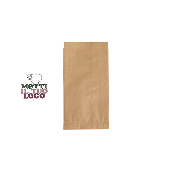 Sacchetti di carta millerighe avana, 12x24 cm, 10 kg.