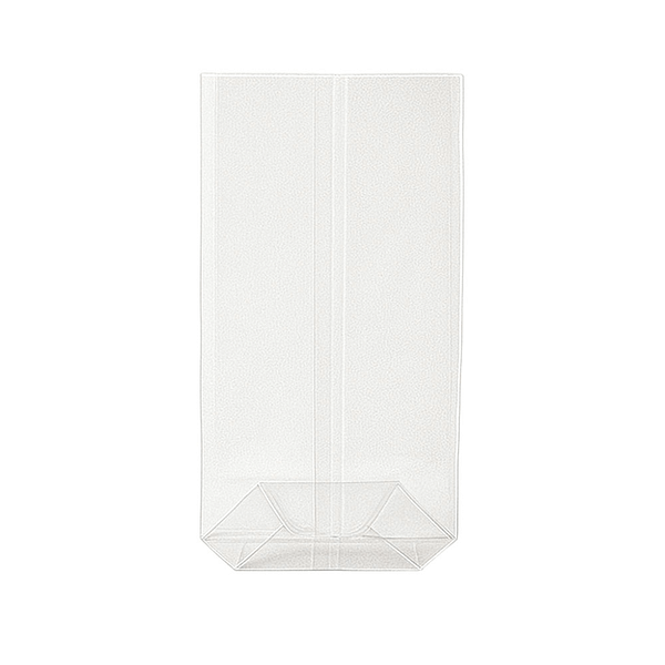 Buste trasparenti compostabili Natureflex 15x5x24 cm, confezione da 1000 pezzi.