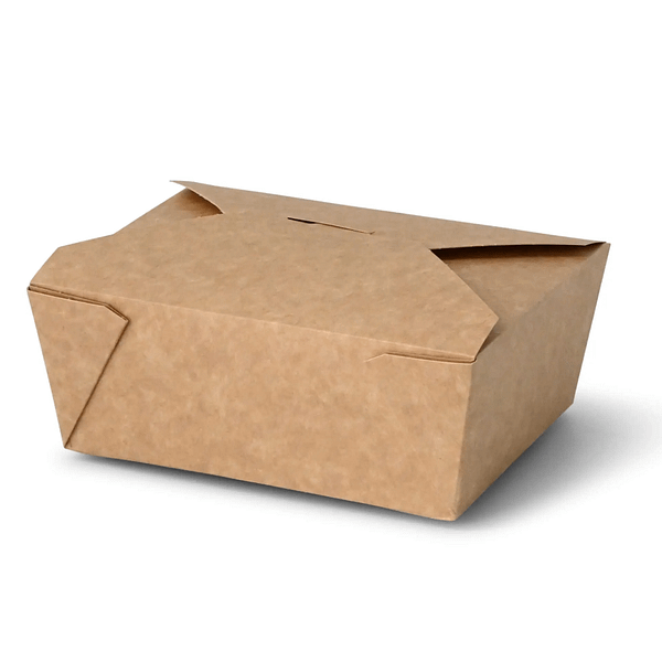 Scatole cibo asporto cartoncino PLA 17x14 h 6,4 cm 1500 ml