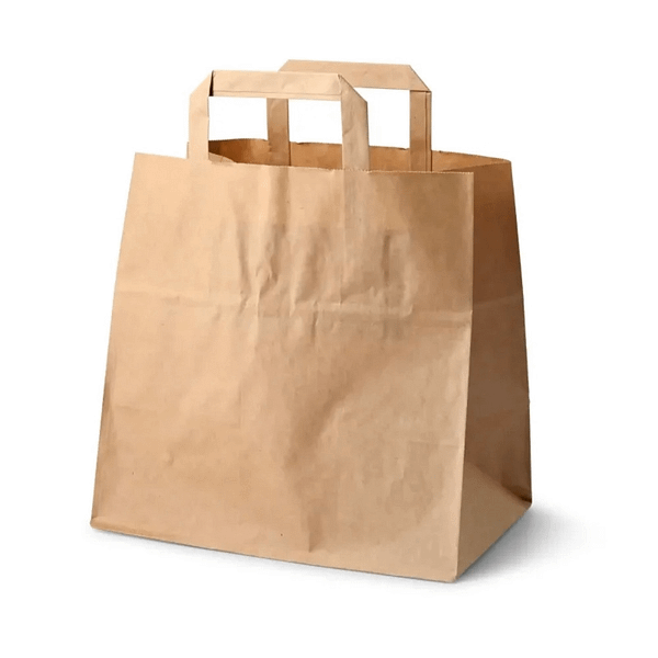 Shopper avana con manici carta ecologica 26+17x25 cm