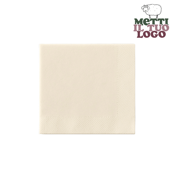 Tovaglioli grandi personalizzati in airlaid 40x40 cm, personalizzabili con logo, monouso e resistenti.