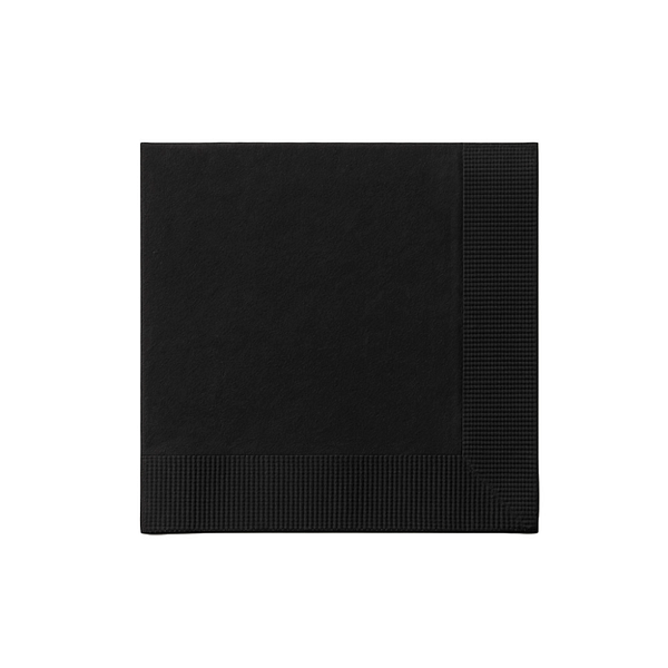 Tovaglioli neri in carta 2 veli 40x40 cm per ristorazione elegante