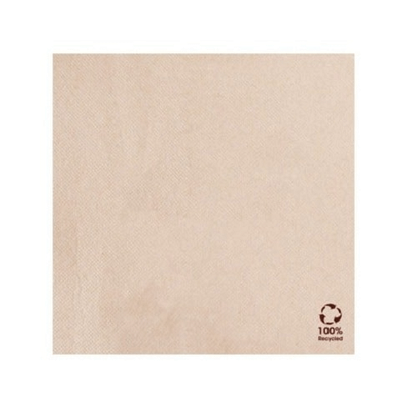 Tovagliolo elegante certificato Ecolabel 39×39 cm, 1 velo, confezione da 100 pezzi, compostabile e biodegradabile.