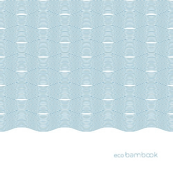 Tovaglioli in bamboo blu, dimensione 40x40 cm, confezione da 120 pezzi.