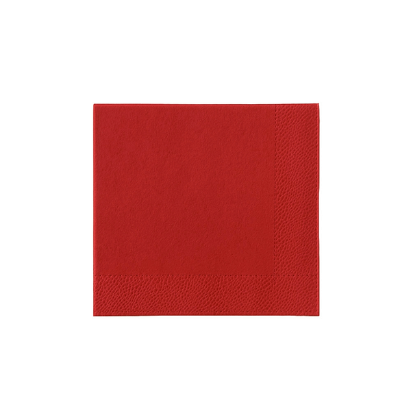 Tovagliolo ristorante 33x33 cm rosso in ovatta