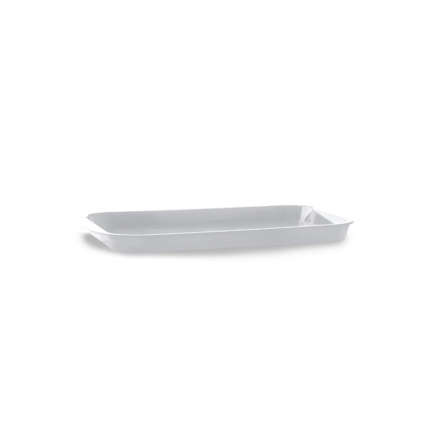 Vassoi bar rettangolari bianchi 39x25 cm