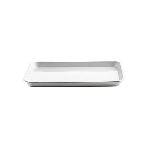 Vassoi da servizio bar rettangolari bianchi 31x22 cm