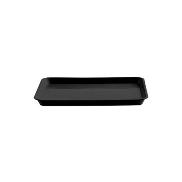 Vassoi plastica riutilizzabili neri 27,5x20 cm