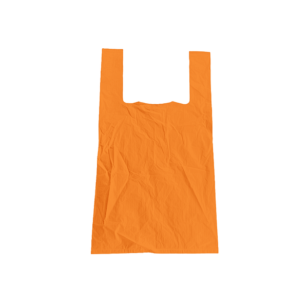 Borse plastica compostabile arancioni 30x20x50 cm