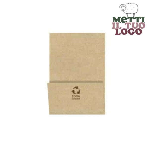 Serviette de bar personnalisée 1 pli recyclé 17x17 cm avec logo