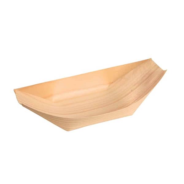 Vassoietti di legno ecologici da 22,5 cm – 100 pz