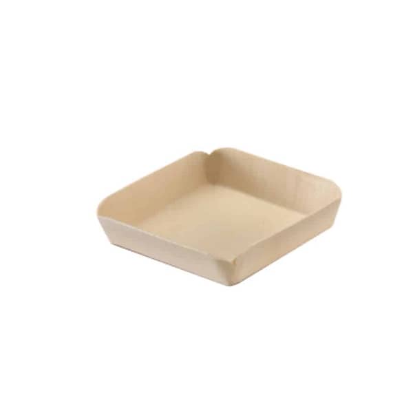 Vassoietto in Legno Ecologico Quadrato 15x15 cm (420 pz)