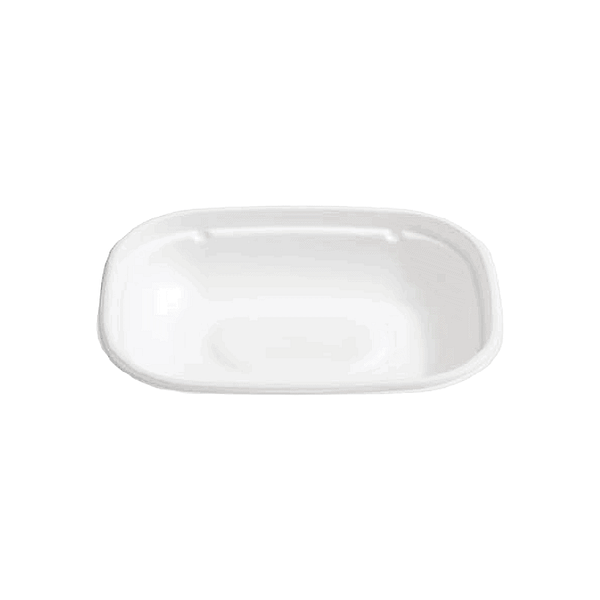Plateau biodégradable 650 ml pulpe de cellulose - Lot de 100.