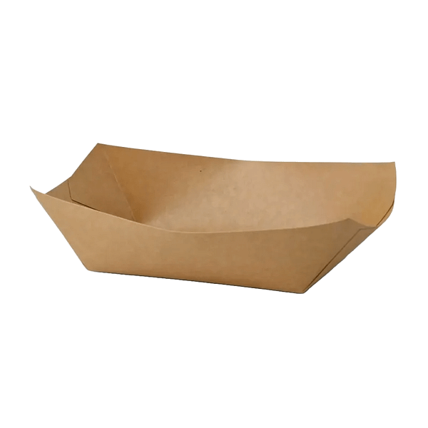 Assiettes à apéritif en carton compostables 800 ml, lot de 250.
