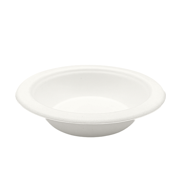 Assiettes creuses en pulpe de cellulose et PLA 460 ml, lot de 100, compostables.