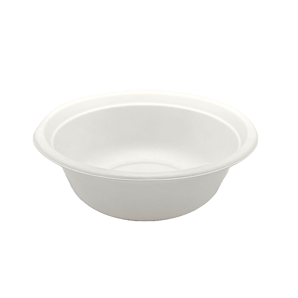 Assiettes creuses en pulpe de cellulose et PLA, 500 ml, lot de 100, compostables.