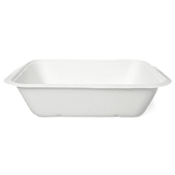 Barquettes alimentaires biodégradables 1800 ml - Lot de 100, respectueux de l'environnement.