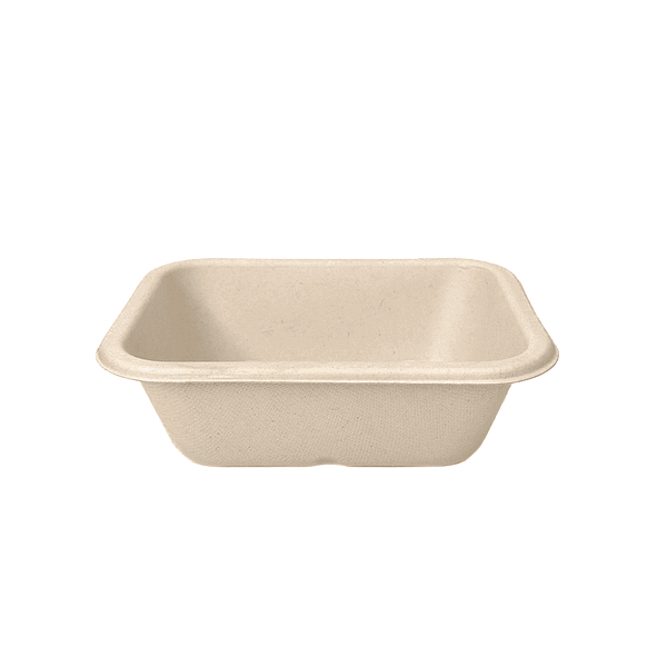 Barquettes biodégradables 450ml (lot de 100) pour emballage alimentaire écologique.