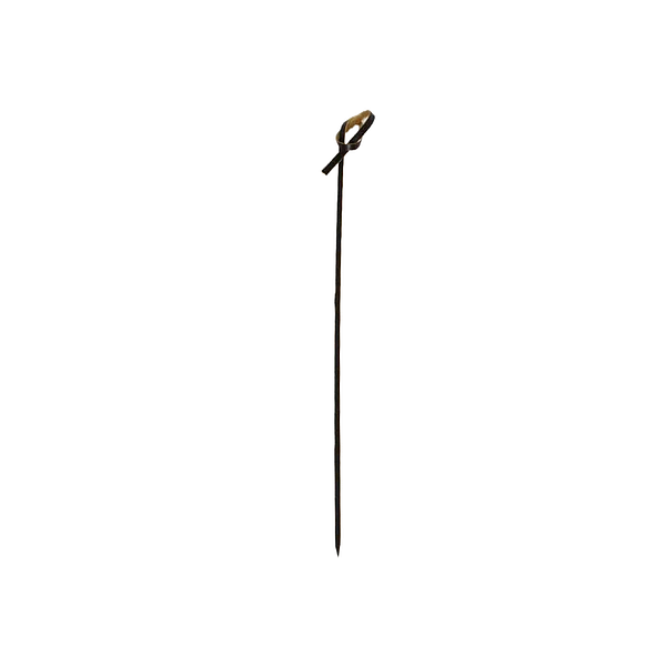 Bâtons de bambou noir 15 cm avec nœud compostables.