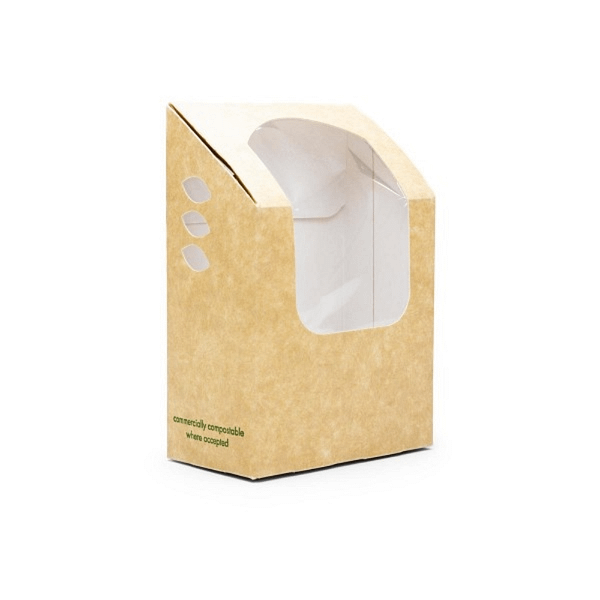 Boîte carton PLA fenêtre biodégradable - Lot 500