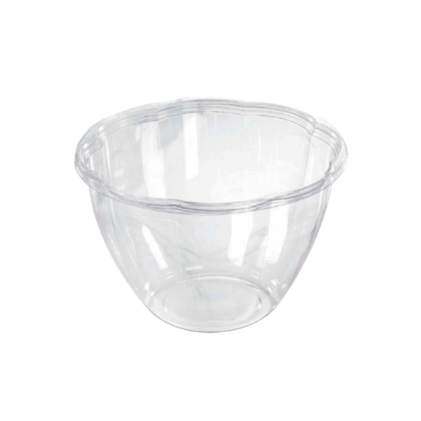 Bol PLA transparent 1400 ml, 100 pcs, compostable et biodégradable.