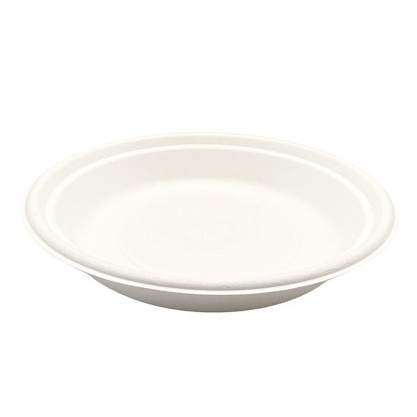 Bols compostables blancs en pulpe 700 ml, lot de 50.