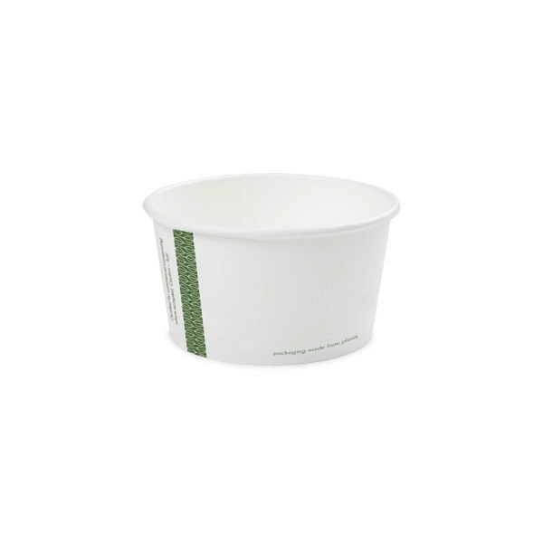 Bols à soupe en Kraft et PLA 350 ml, 50 pcs, compostables et biodégradables.