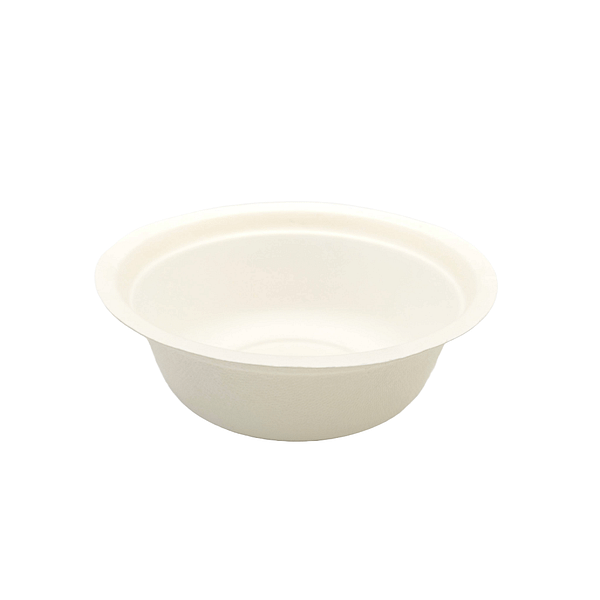 Bols jetables compostables blancs pour animaux de compagnie 250 ml 100 pcs
