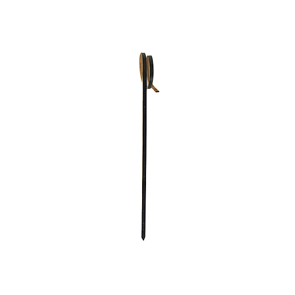 Brochettes bouclées noires en bambou 12 cm 100 pièces.