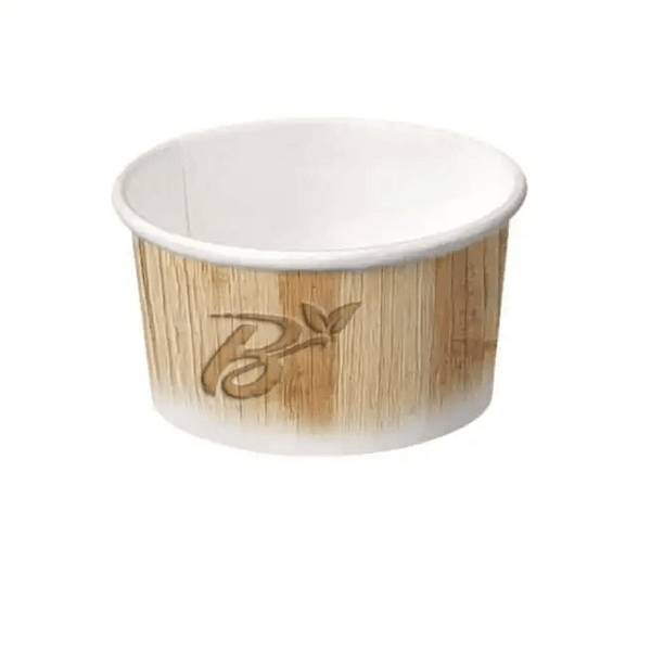 Coupes en papier biodégradables Havana 155ml et 390ml pour crème glacée