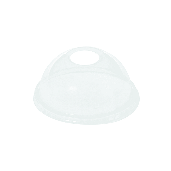 Couvercle dôme trou verre 200-300ml (lot de 100)