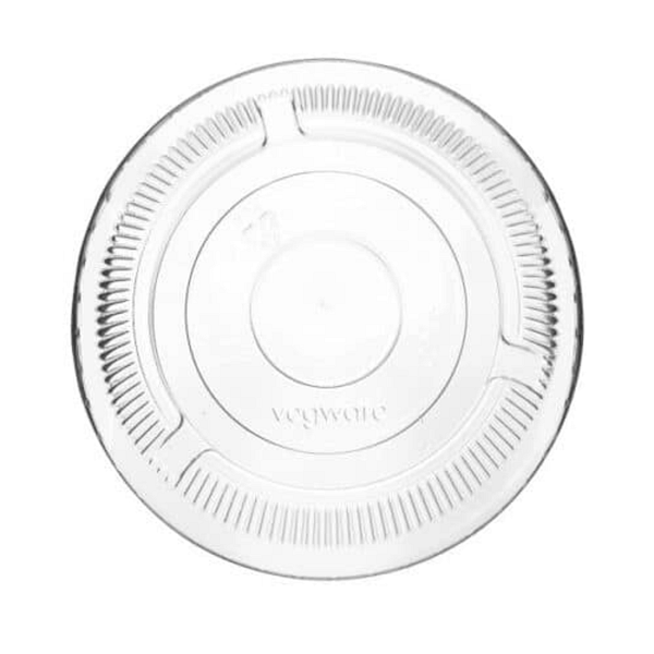 Couvercle transparent pour récipients PLA 236-470 ml, 100 pcs, compostable et biodégradable.