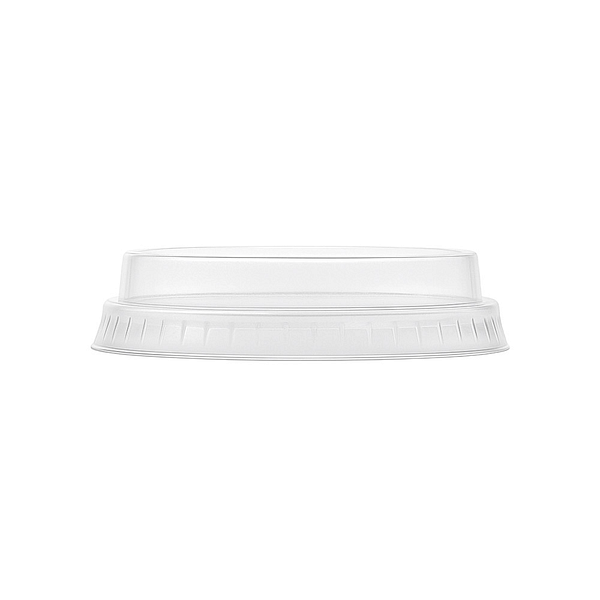 Couvercles PLA transparents 8cm sans trou (lot de 50)