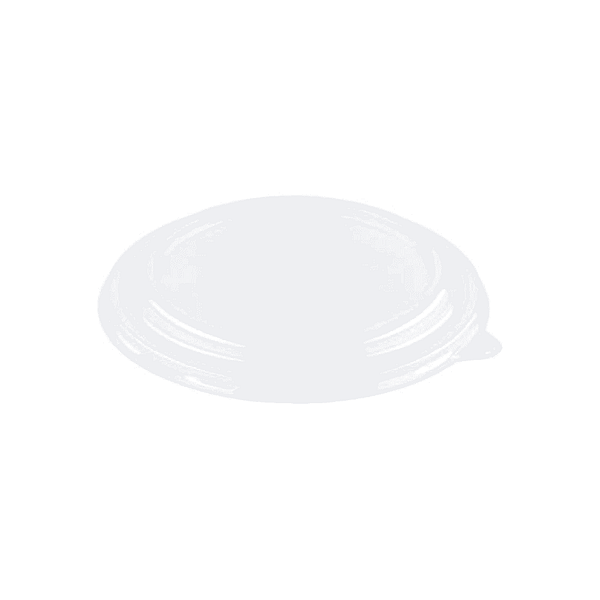Couvercles compostables en bioplastique pour saladiers 400, 750 et 800 ml, lot de 100.