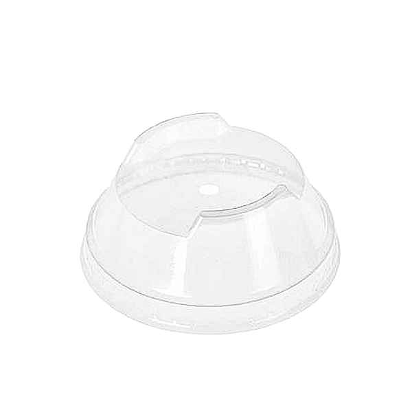 Couvercles dôme PLA biodégradables pour verres 200-300ml (lot de 100)