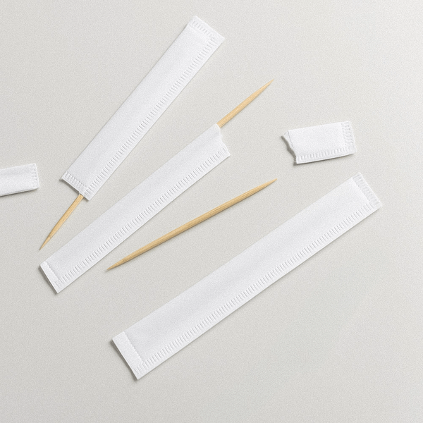 Distributeur De 1000 Cure-dents En Bois Emballés Individuellement - 6,5 Cm, Compact, Hygiénique - 3