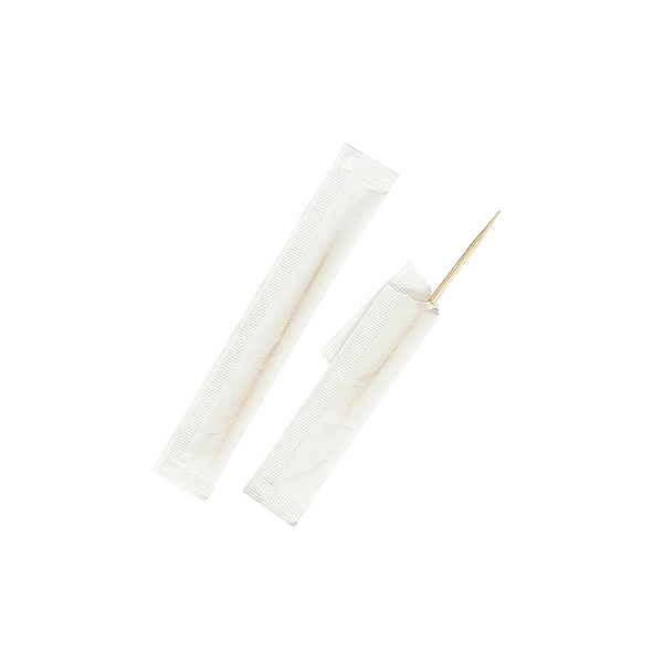 Cure-dents en bois clair de 6,5 cm, compostables et biodégradables, idéaux pour les cocktails et les apéritifs