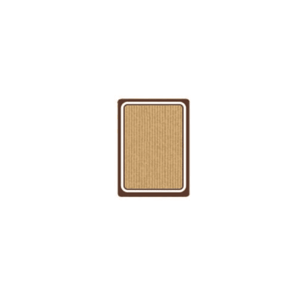 Étiquettes rectangulaires en papier kraft 6.3x9 cm, compostables et biodégradables, certifiées sans plastique.