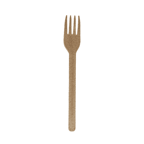 Fourchette réutilisable en bois 18 cm.