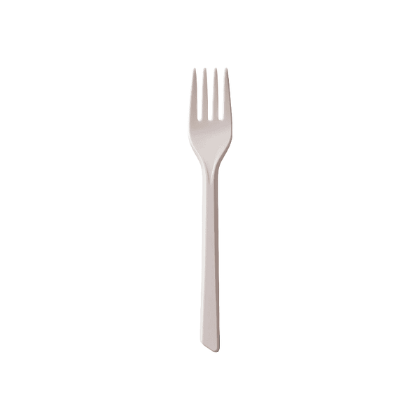 Fourchettes réutilisables 17 cm en plastique rigide.