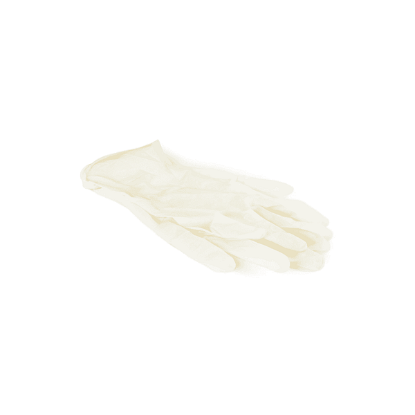 Gants en latex blanc taille S 100 pcs
