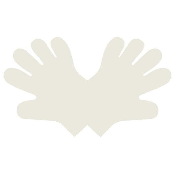 Gants jetables compostables pour aliments, taille L, 100 pièces.